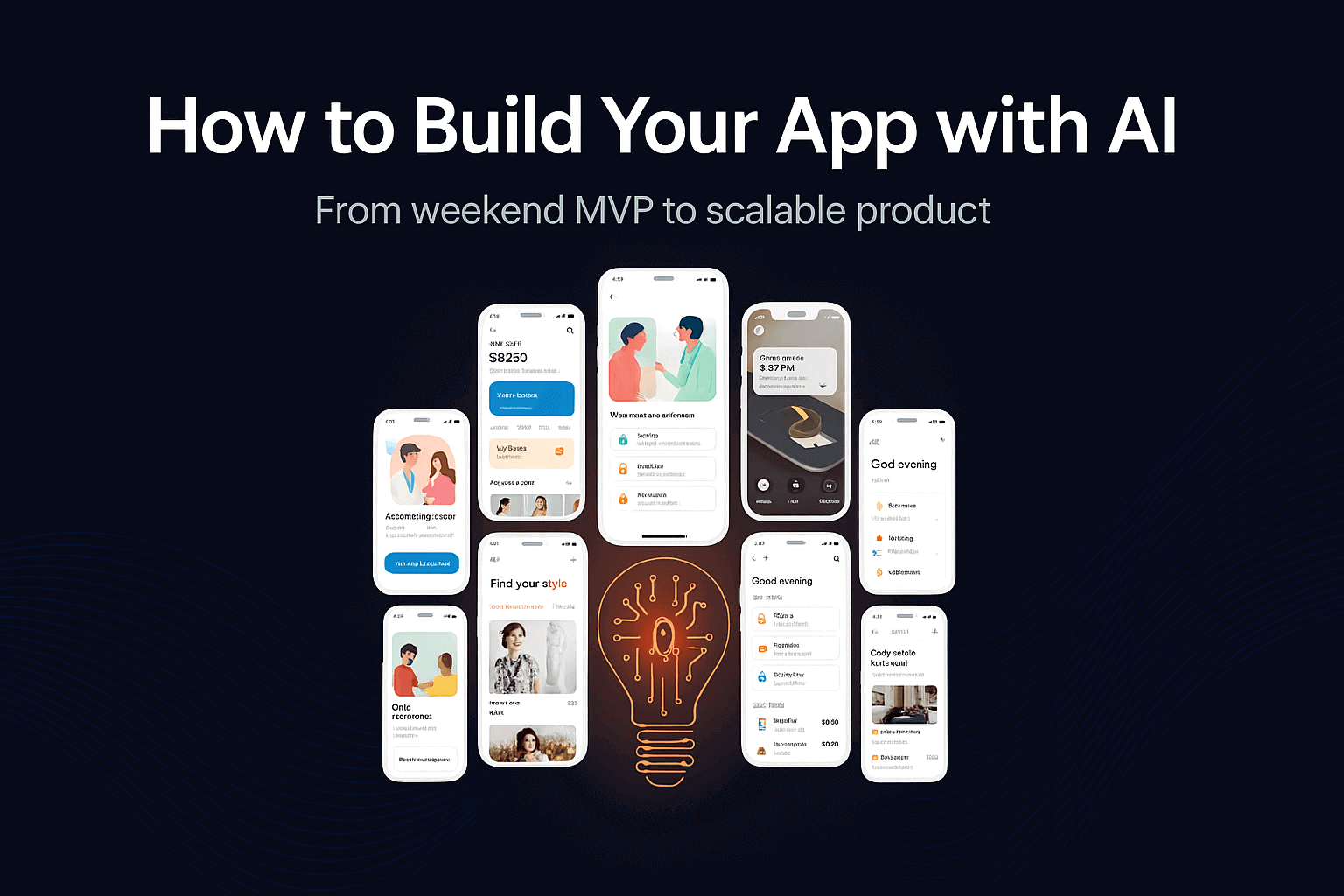 How to Build Your App with AI — Cover Image for AI App Builder Guide 2025