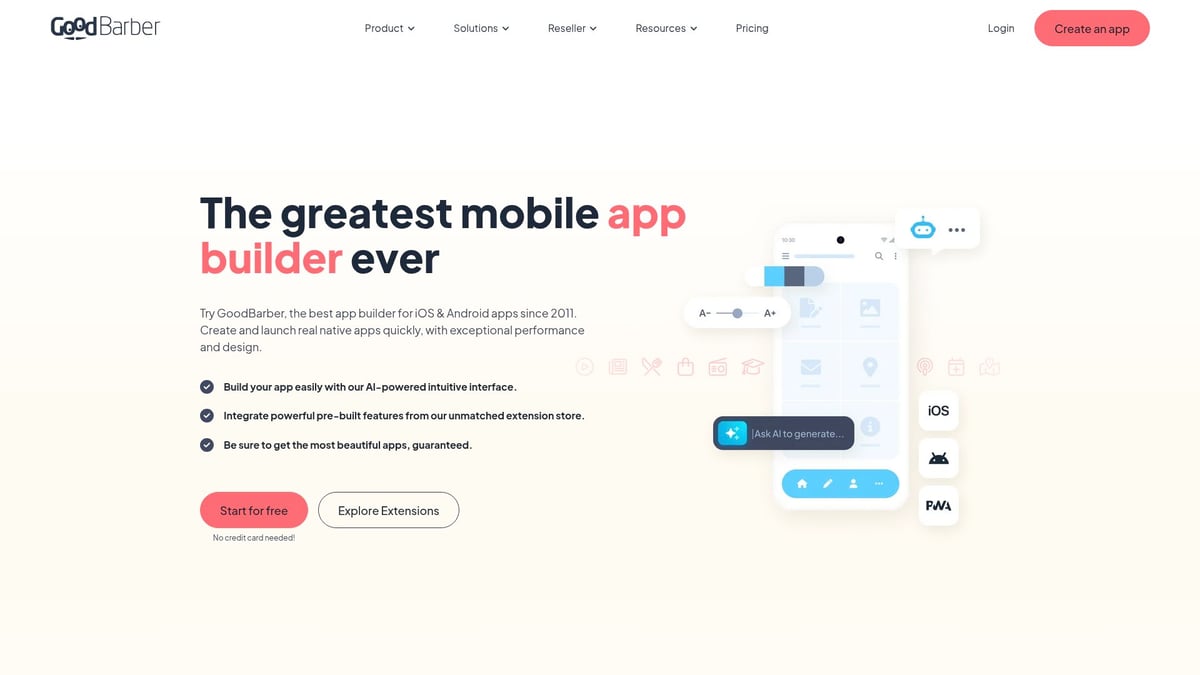 7 Best App Maker Site Platforms for Effortless Creation in 2026 - GoodBarber