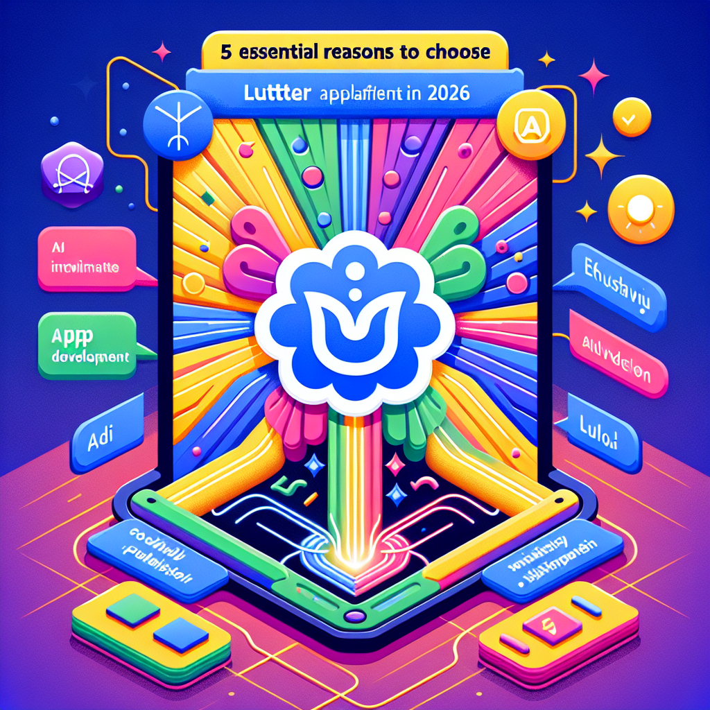 Flutter application with engaging UI design showcasing vibrant colors and easy navigation