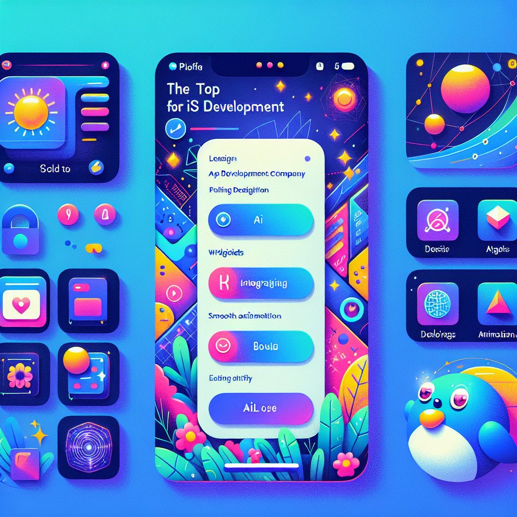 Flutter UI design showcasing vibrant widgets and smooth animations