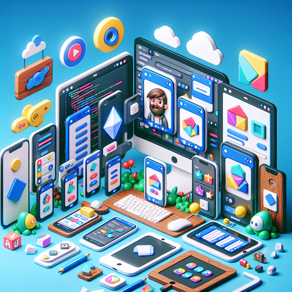 Flutter application interface on multiple devices