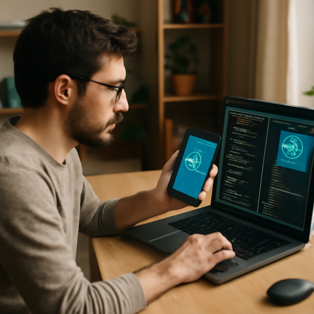 developer integrating AI features into mobile app using SDK