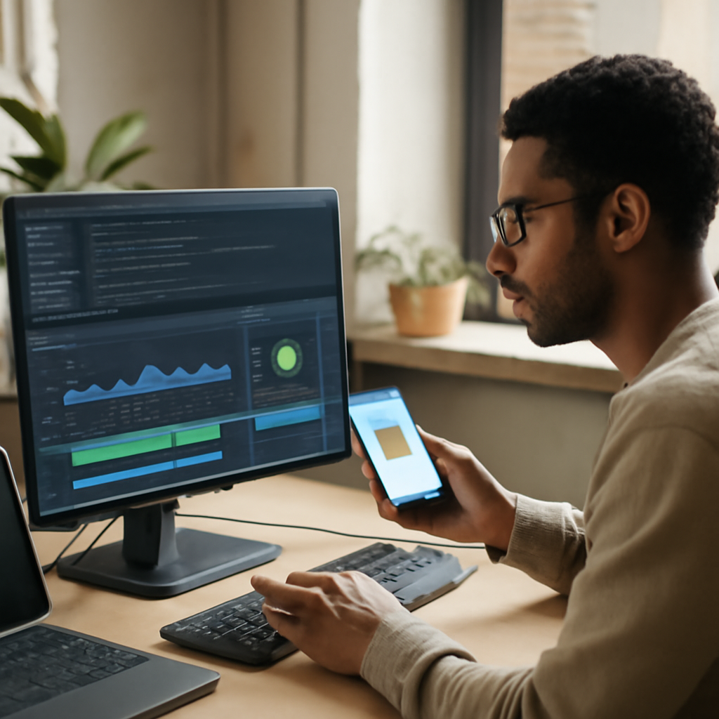 developer optimizing Android app performance using Android Profiler