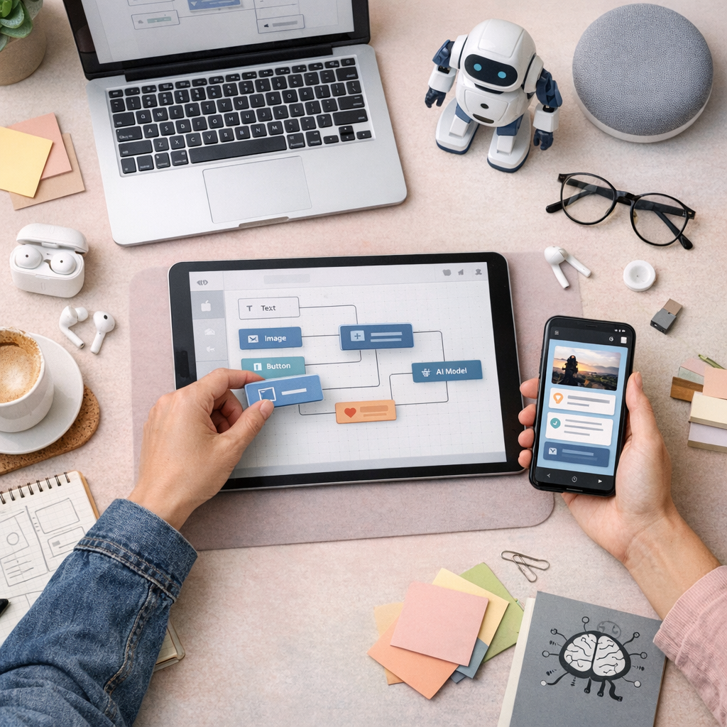 user-friendly interface of no-code app development platform