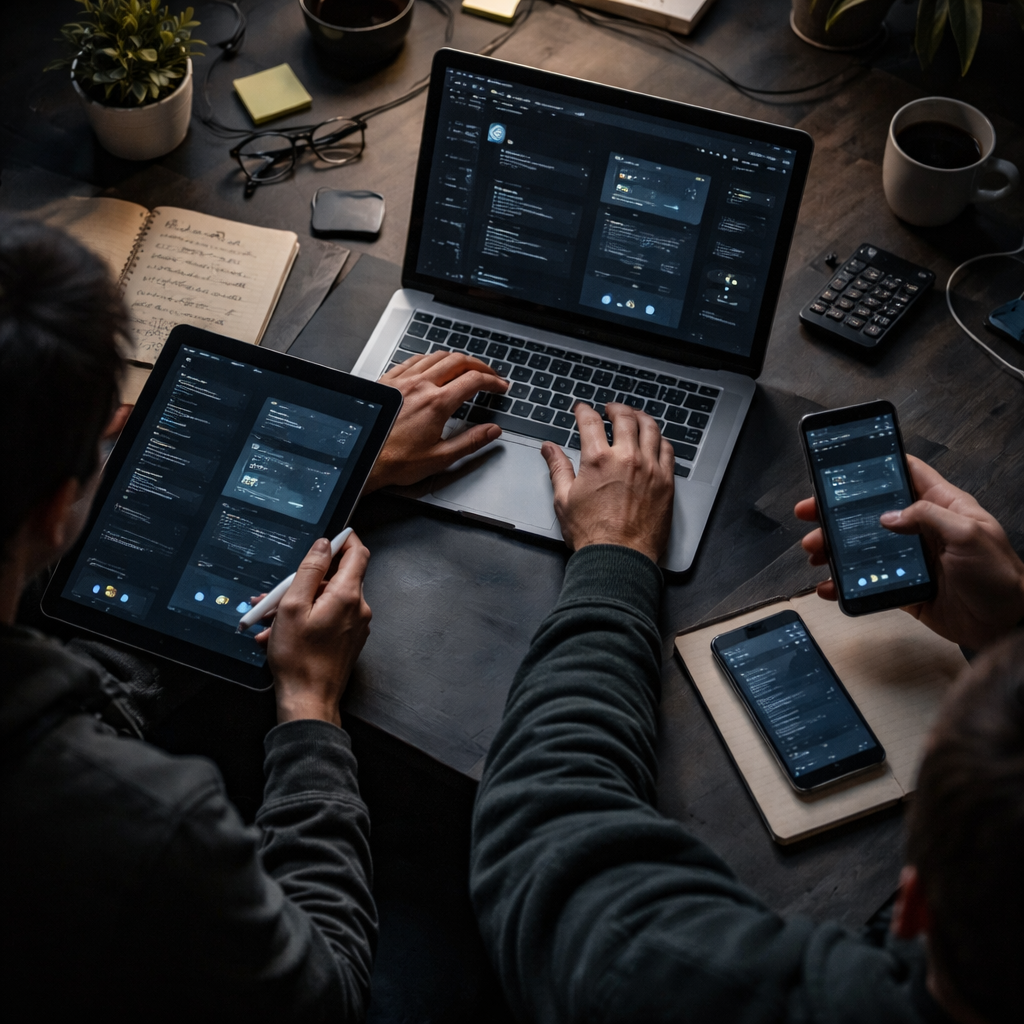 Flutter app user interface design on multiple devices